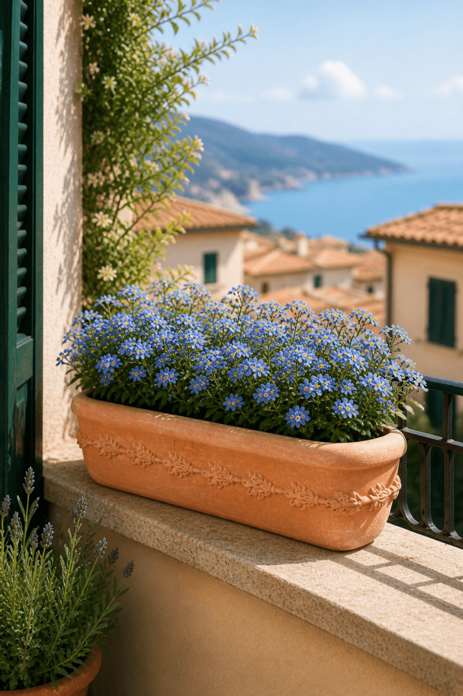 Preview: Bac de balcon en terre cuite d’Impruneta – charme méditerranéen et artisanat traditionnel